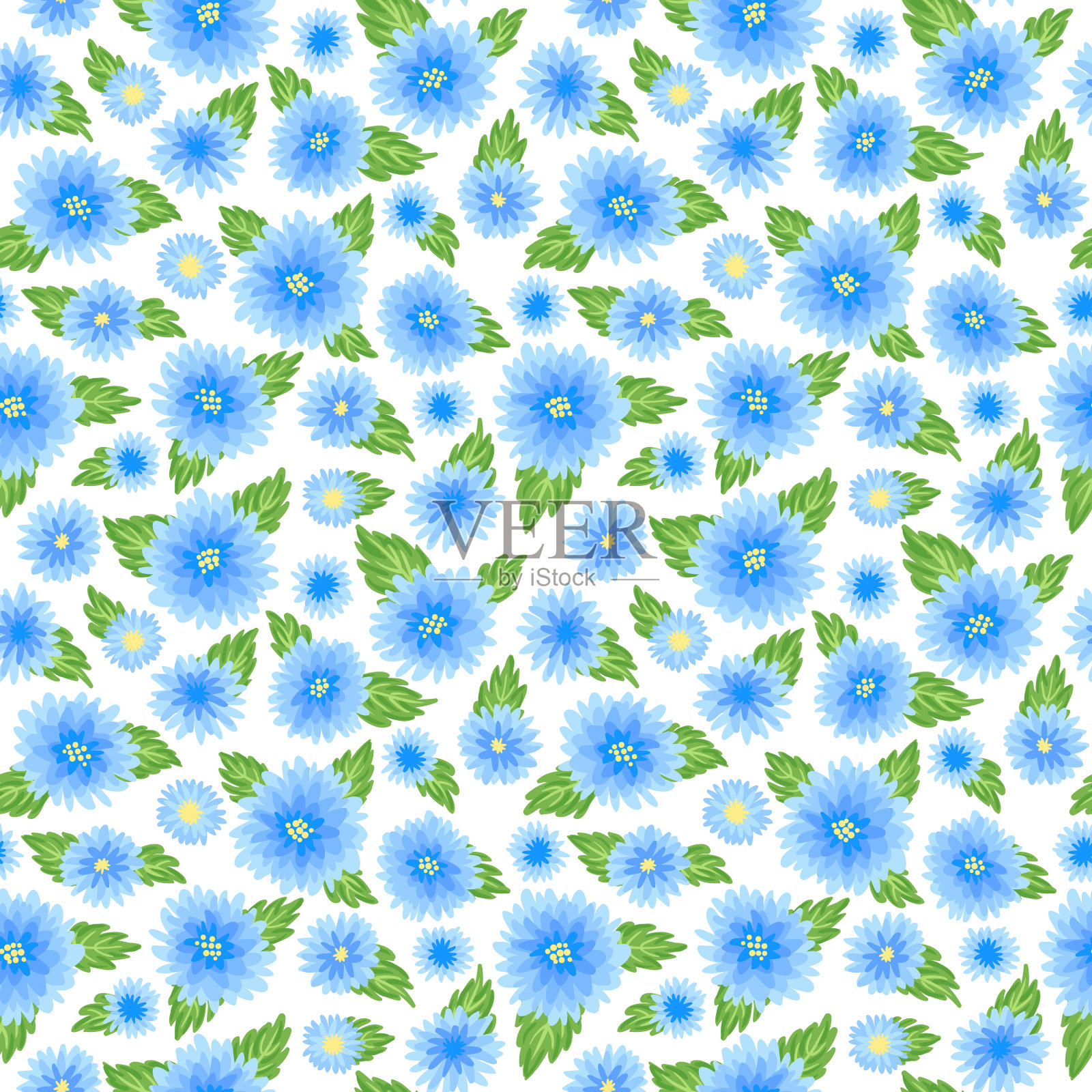 装饰性花卉背景插画图片素材