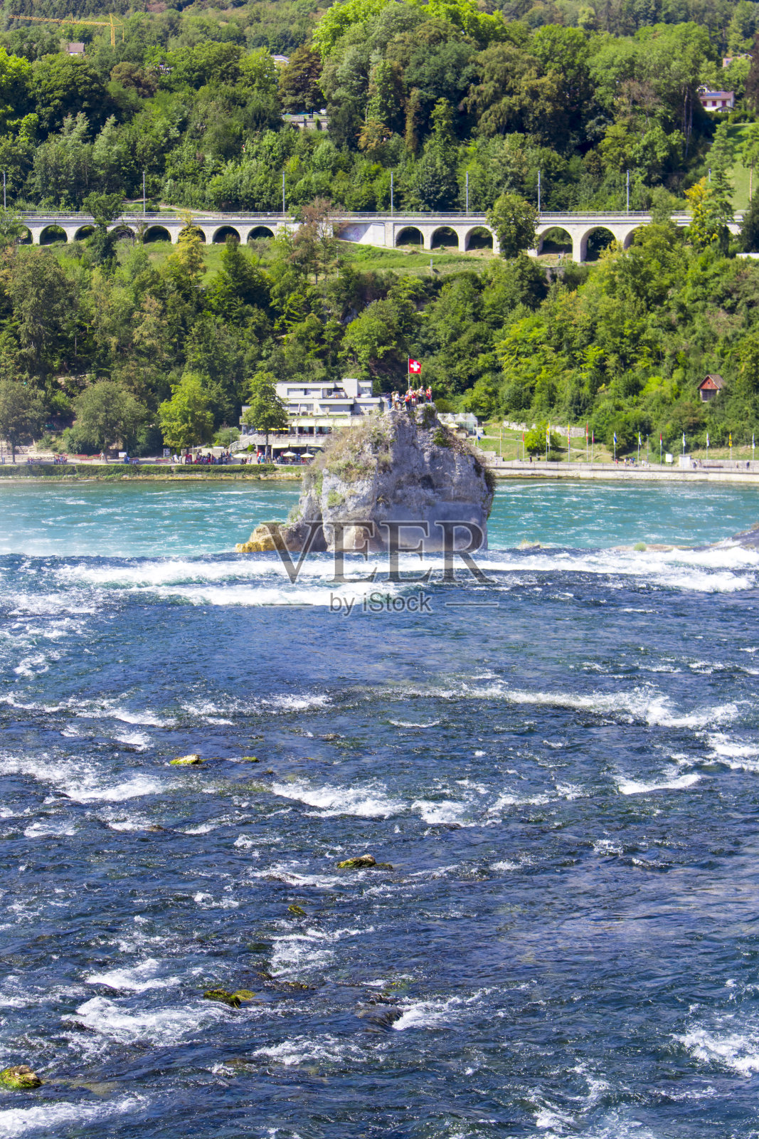 莱茵瀑布具有里程碑意义的照片摄影图片