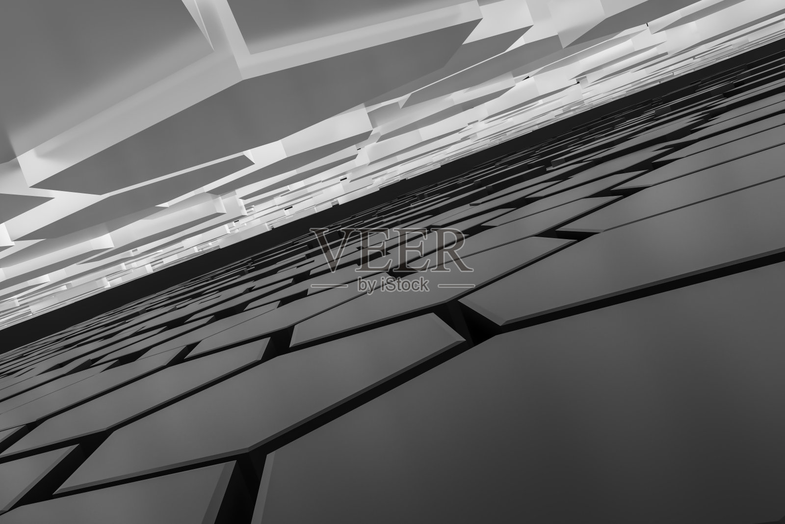 黑白六角形背景照片摄影图片