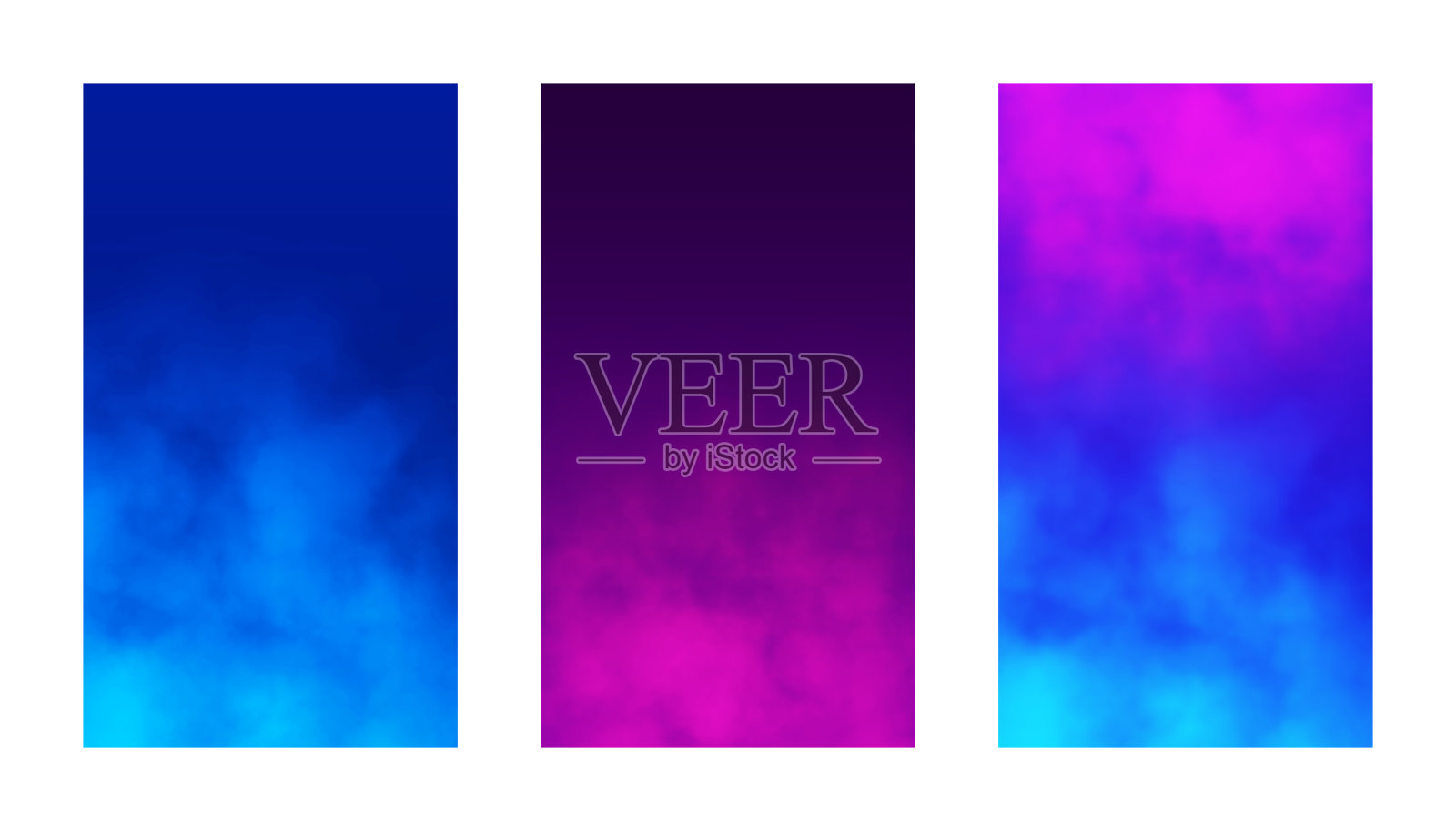 粉色和蓝色的抽象烟云图案照片摄影图片