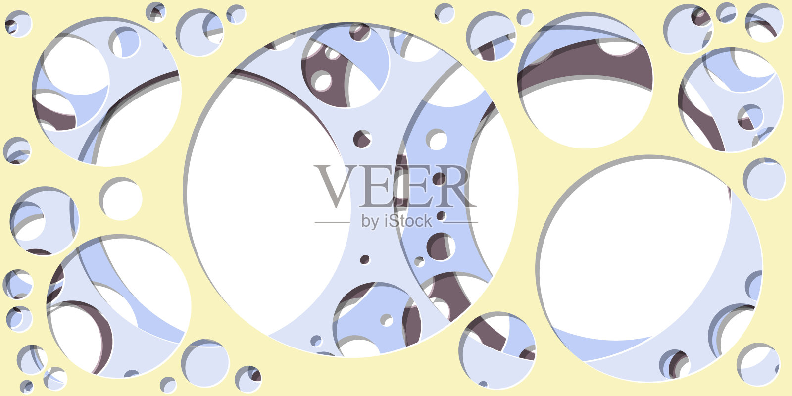 生成艺术色彩分布的圆洞背景插图插画图片素材