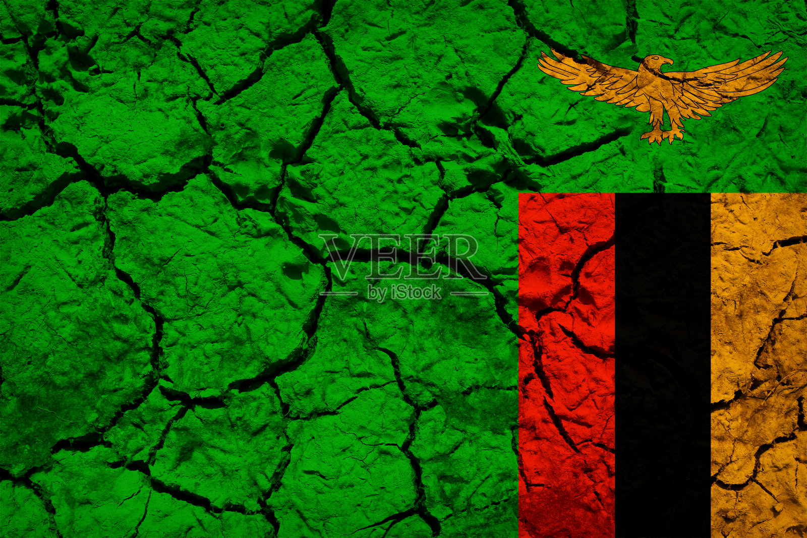 赞比亚旗照片摄影图片