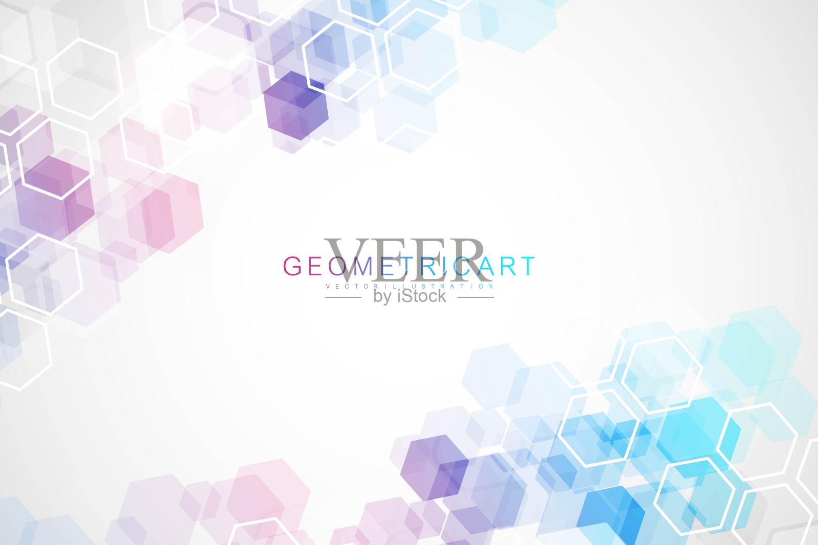 大数据可视化背景。现代未来虚拟抽象背景。科学网络格局，连接线与点。全局网络连接向量。插画图片素材