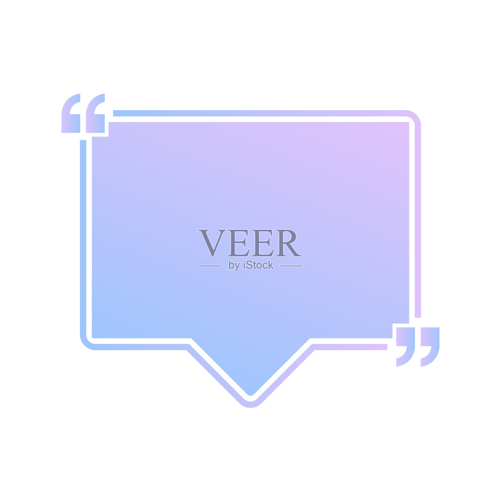 引用图标矢量。引号提纲，引号，引号或引语集合。矢量线艺术插图孤立的白色背景。插画图片素材