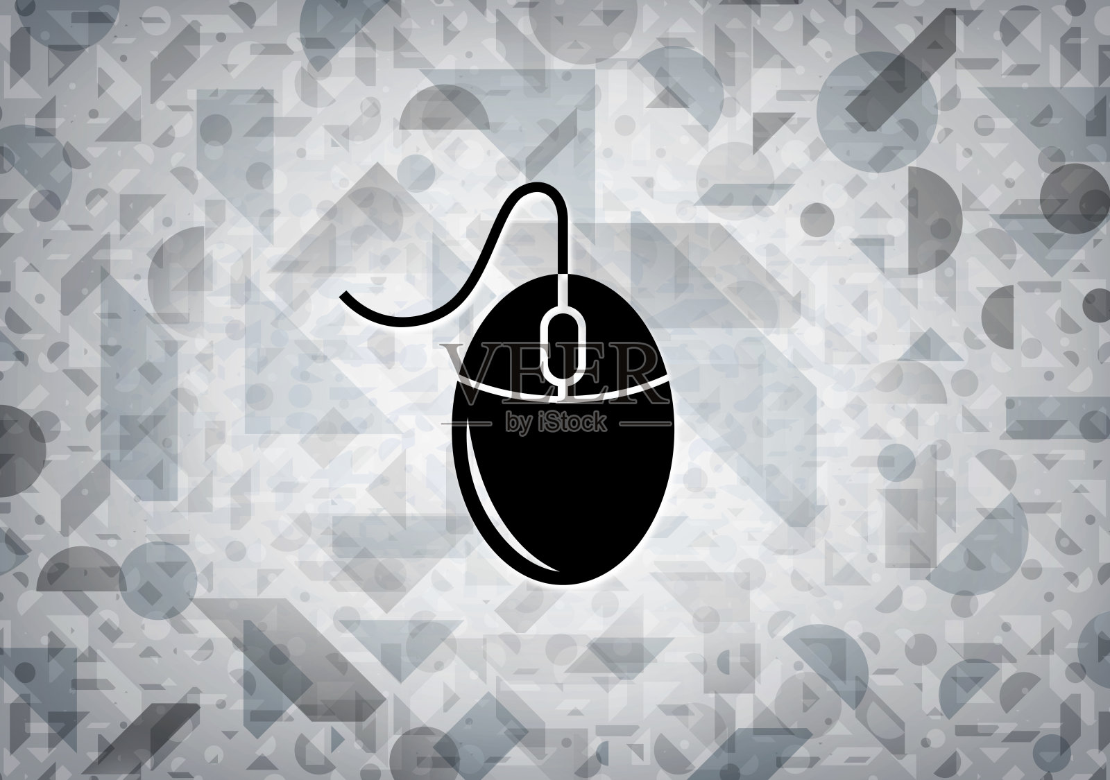 鼠标图标白色背景插画图片素材