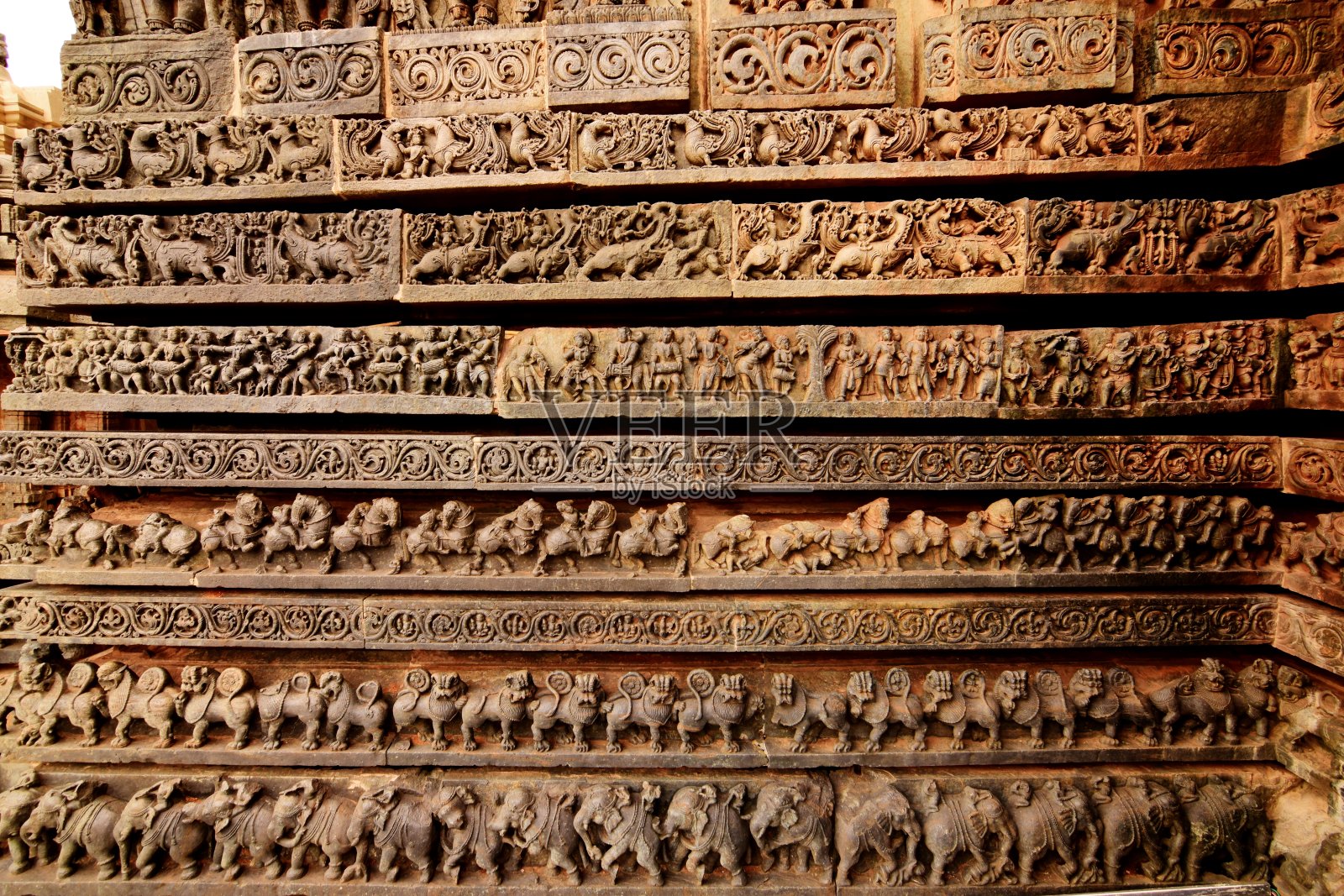 华丽的Chennakeshava寺庙-霍萨拉建筑的最好照片摄影图片