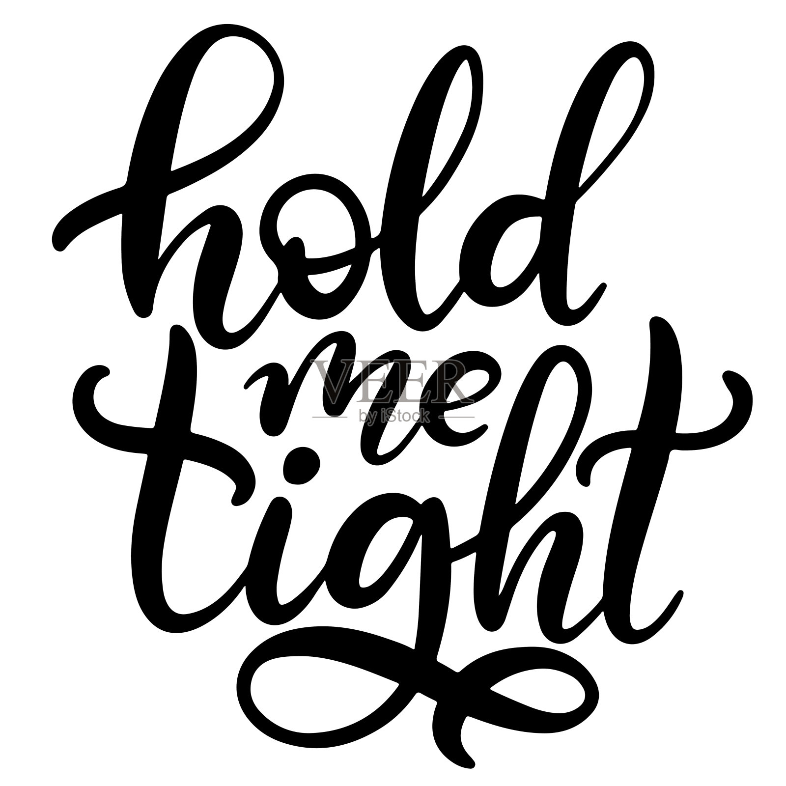 黑白字体矢量插图。设计元素图片