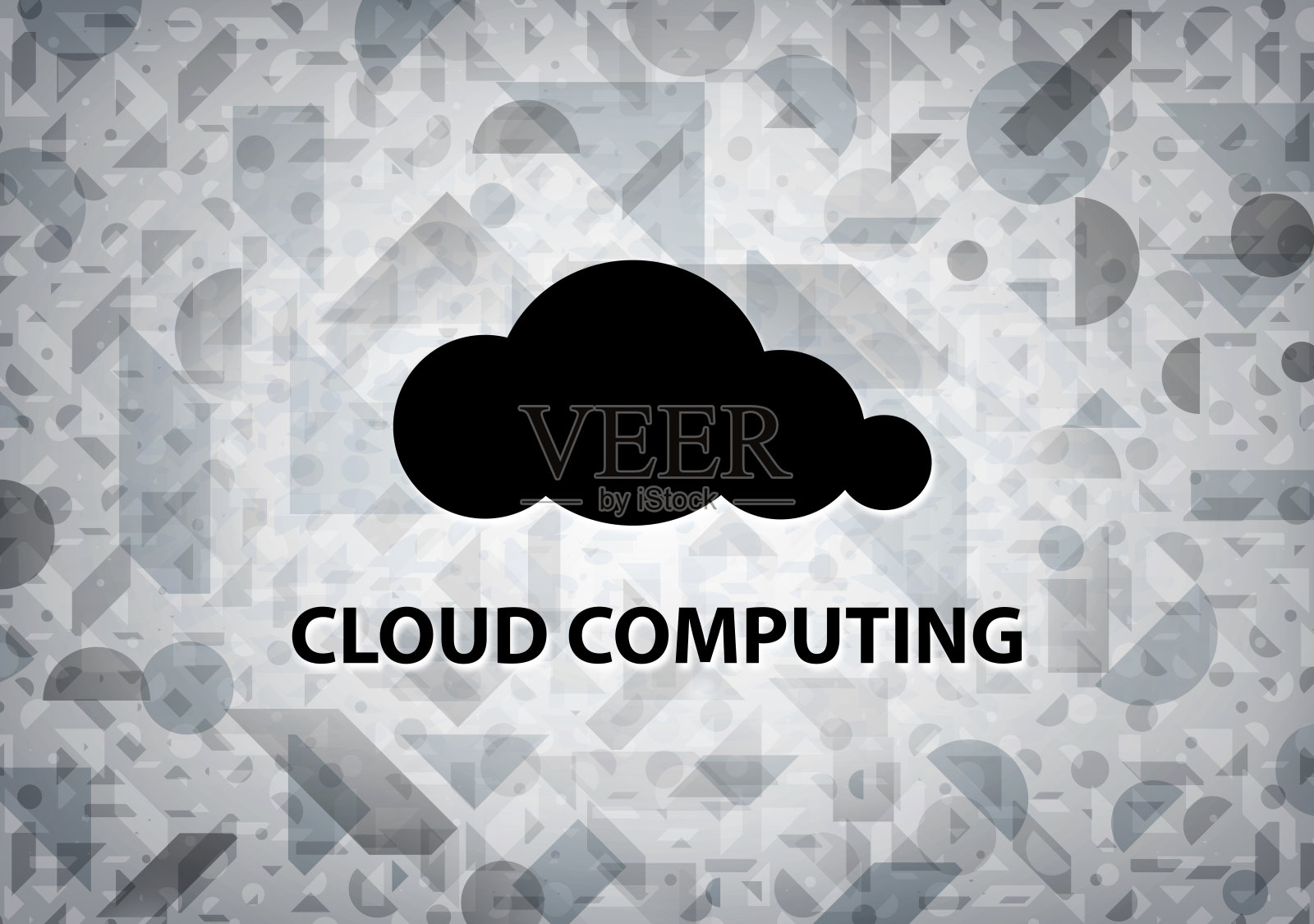 云计算白背景设计元素图片