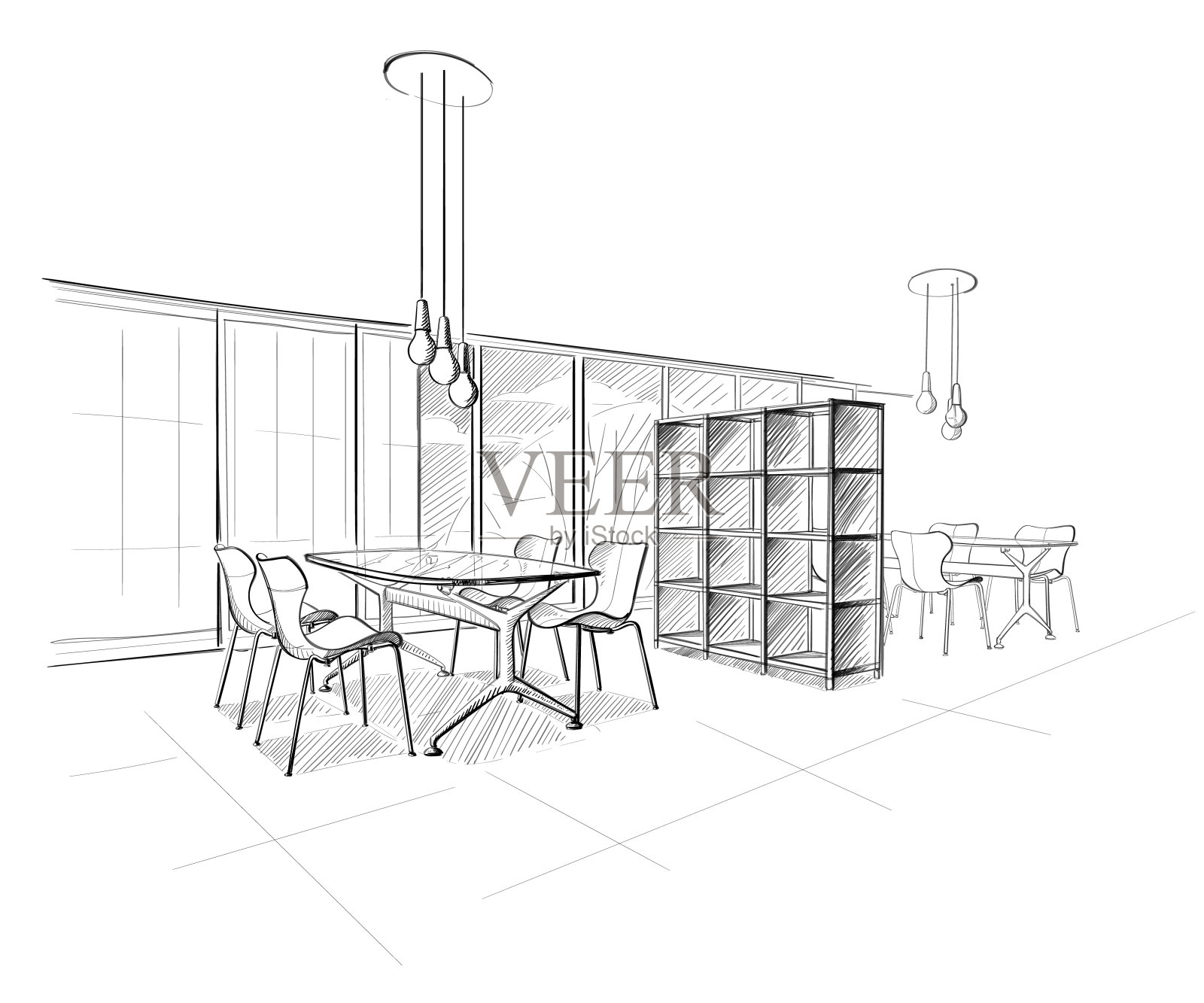 职场插图。插画图片素材