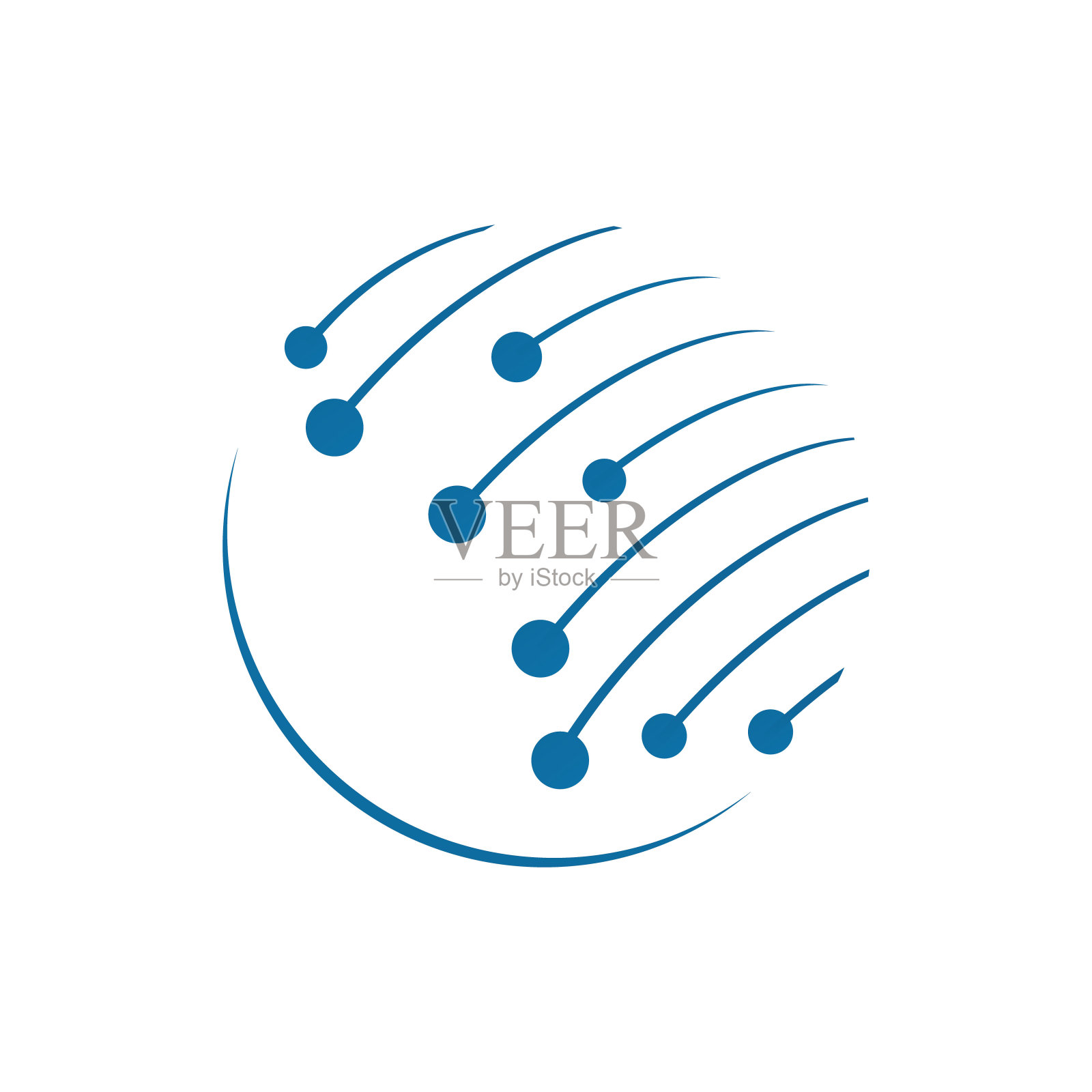 抽象技术全球标志设计矢量插图插画图片素材