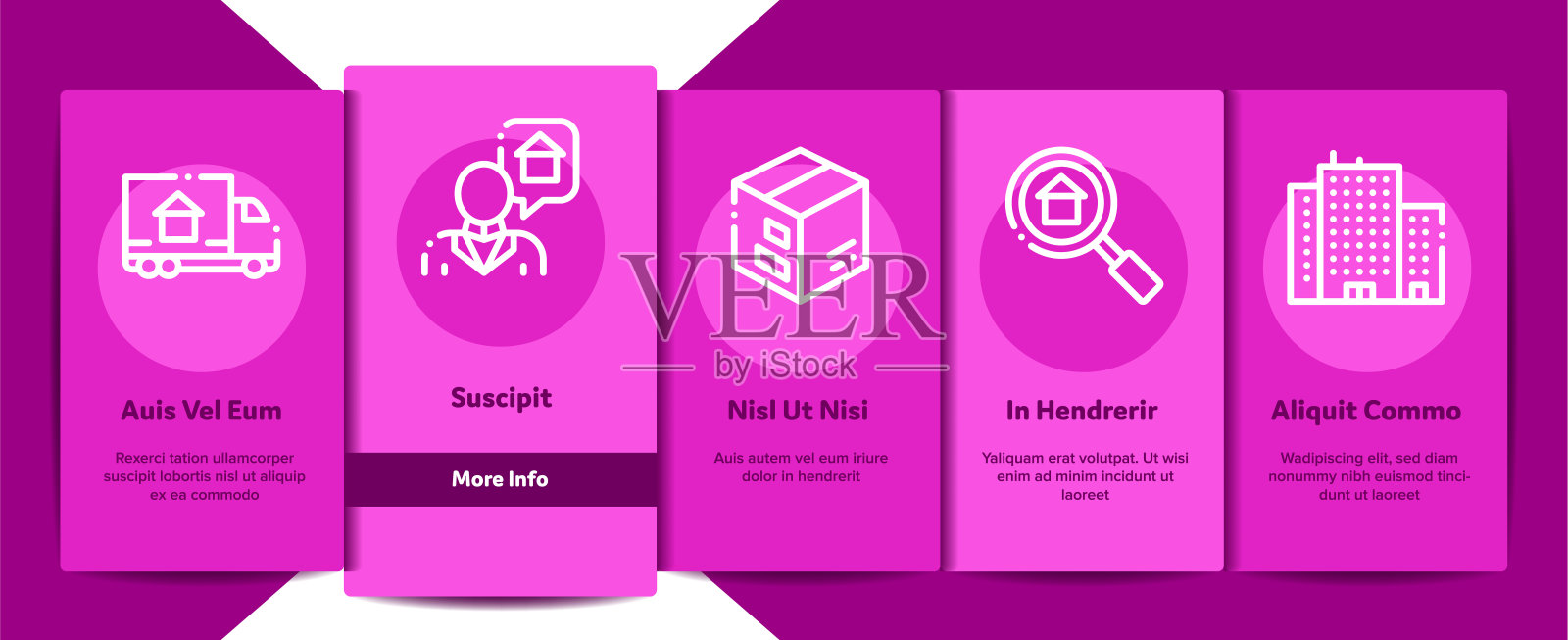 建筑房屋销售矢量上线插画图片素材