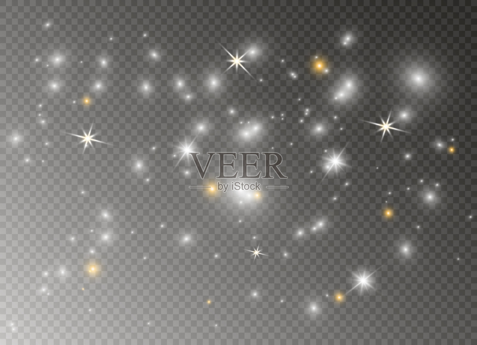 闪闪发光的魔尘插画图片素材