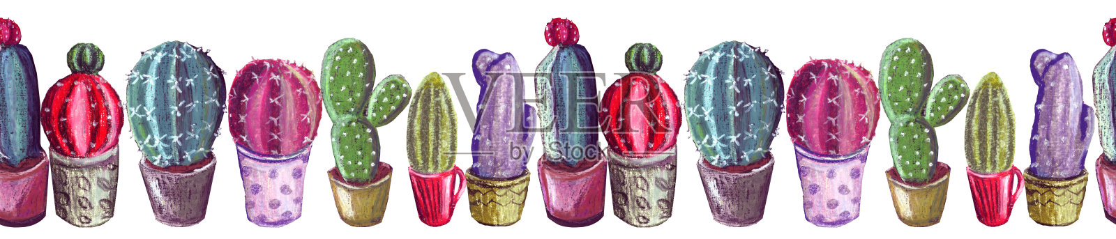 仙人掌。设计元素图片