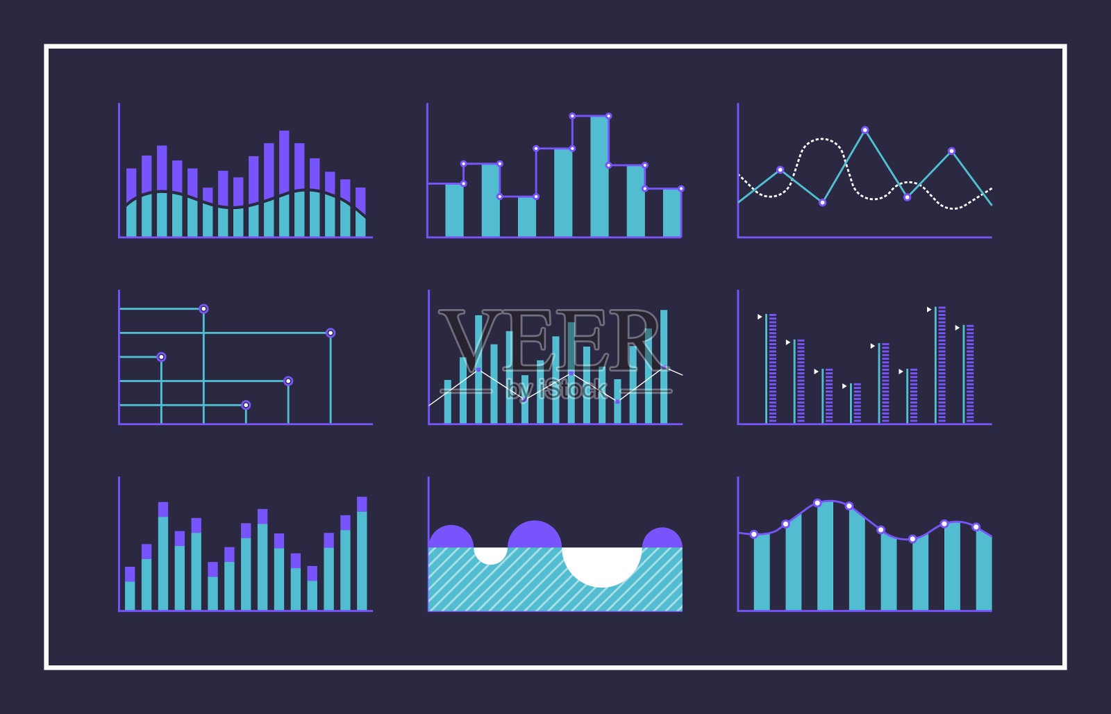 现代信息图形设计图表集插画图片素材