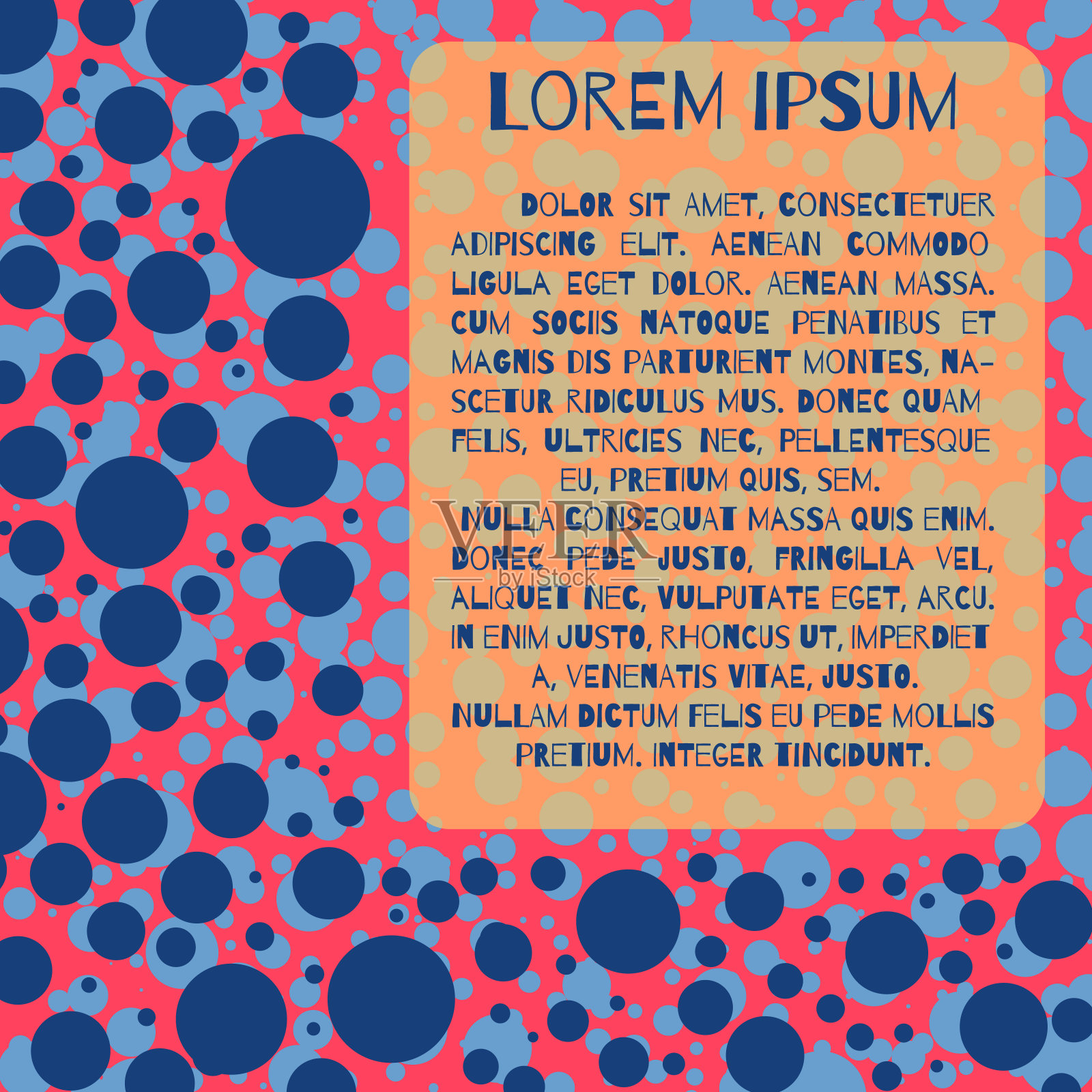 气泡模板的卡片，邀请。插画图片素材