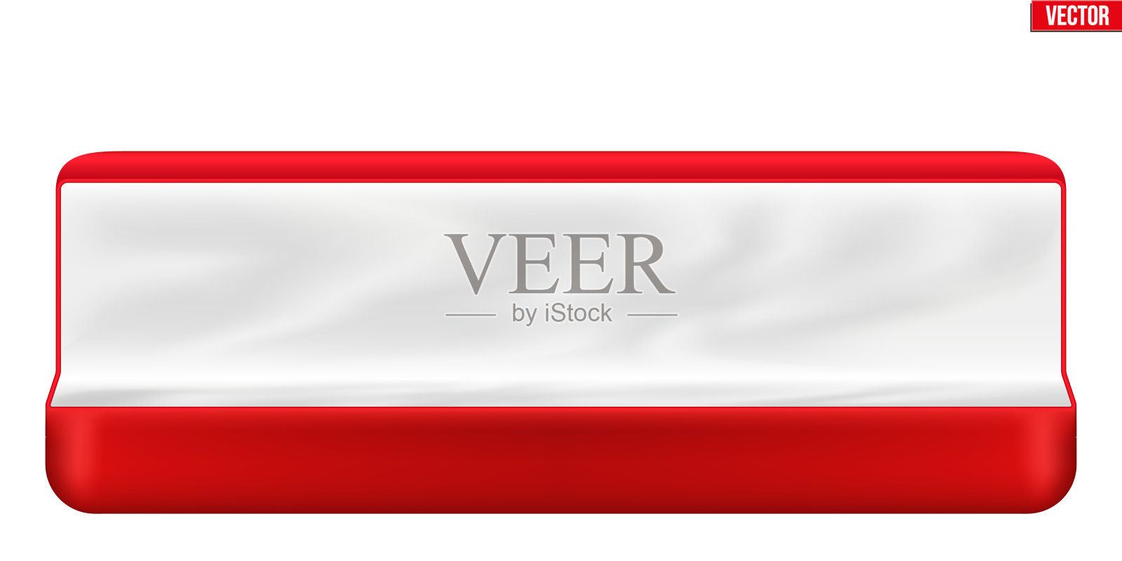 红丝绒首饰盒插画图片素材