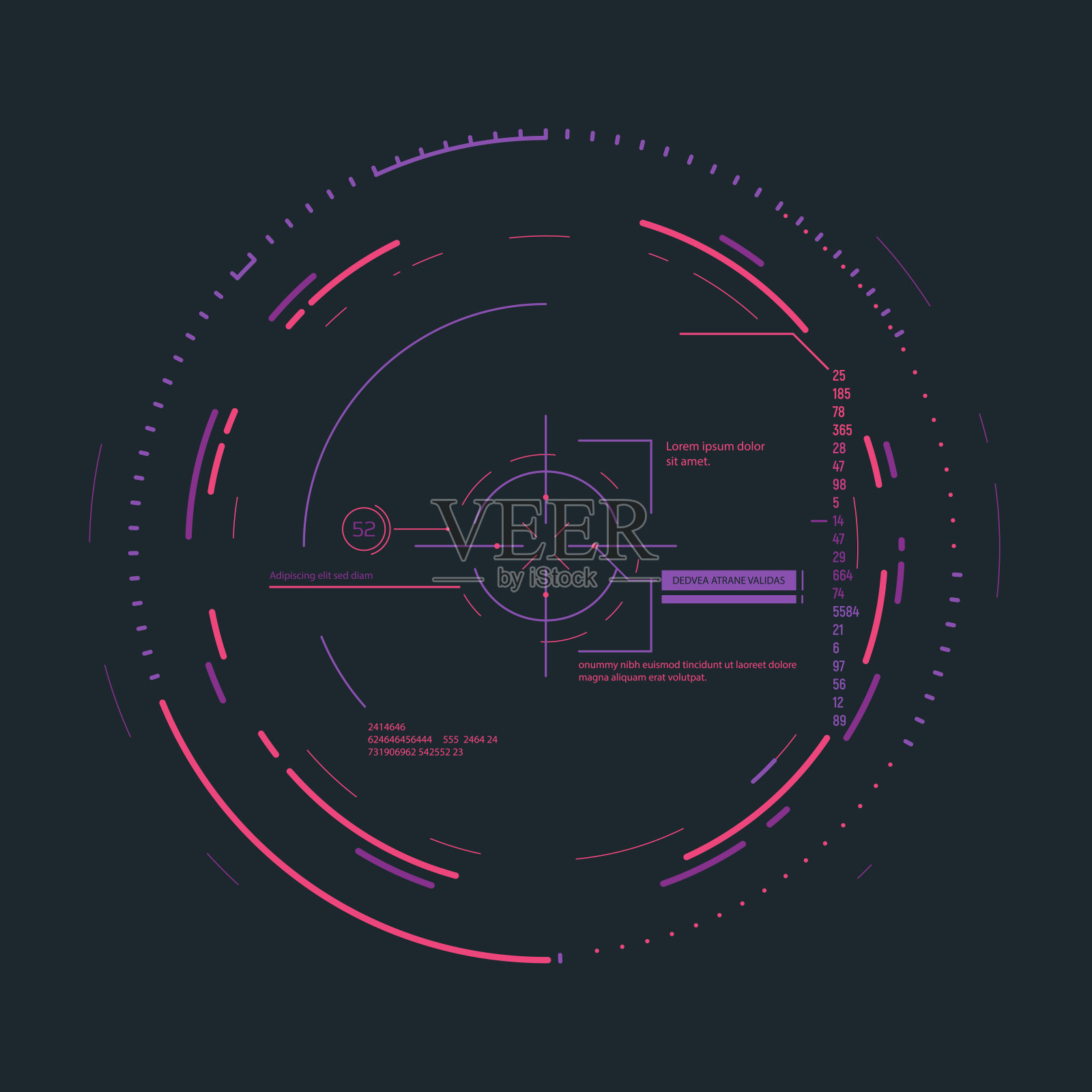 未来的目标系统插画图片素材