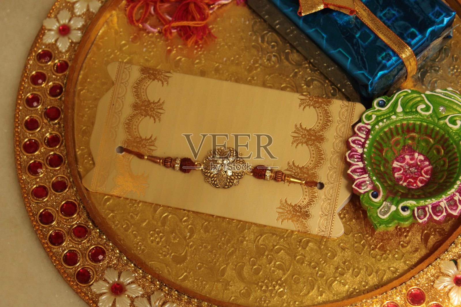 印度节日:Rakshabandhan或rakhi节照片摄影图片