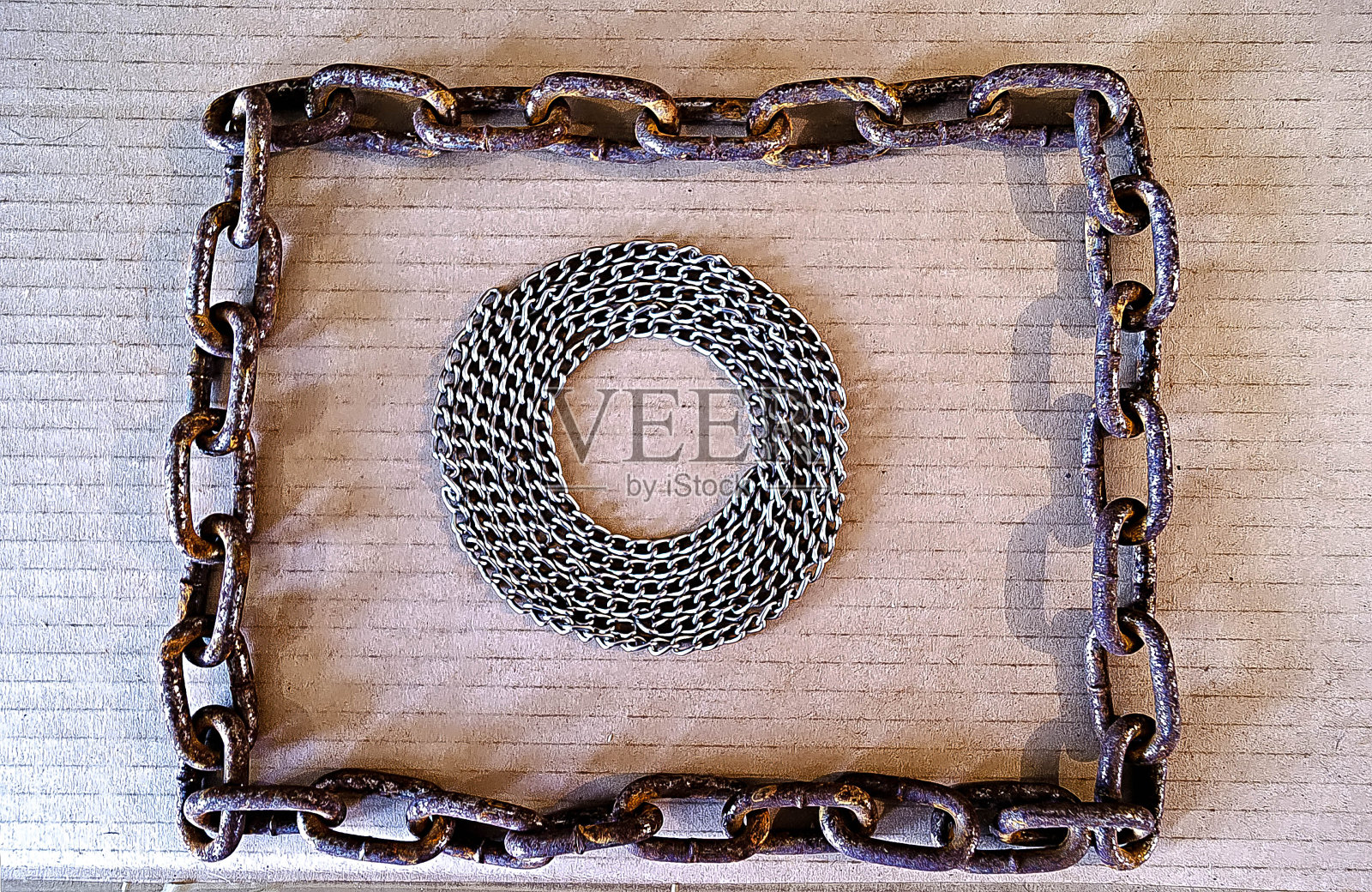 链架及链圈照片摄影图片