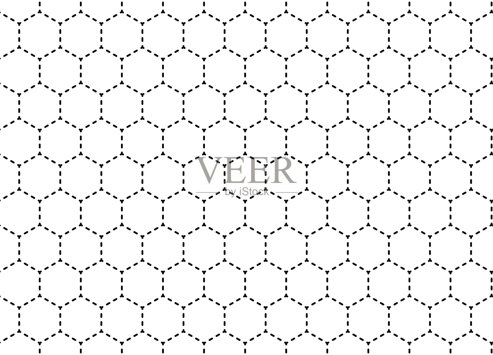 蜂窝无缝的背景。矢量插图。插画图片素材