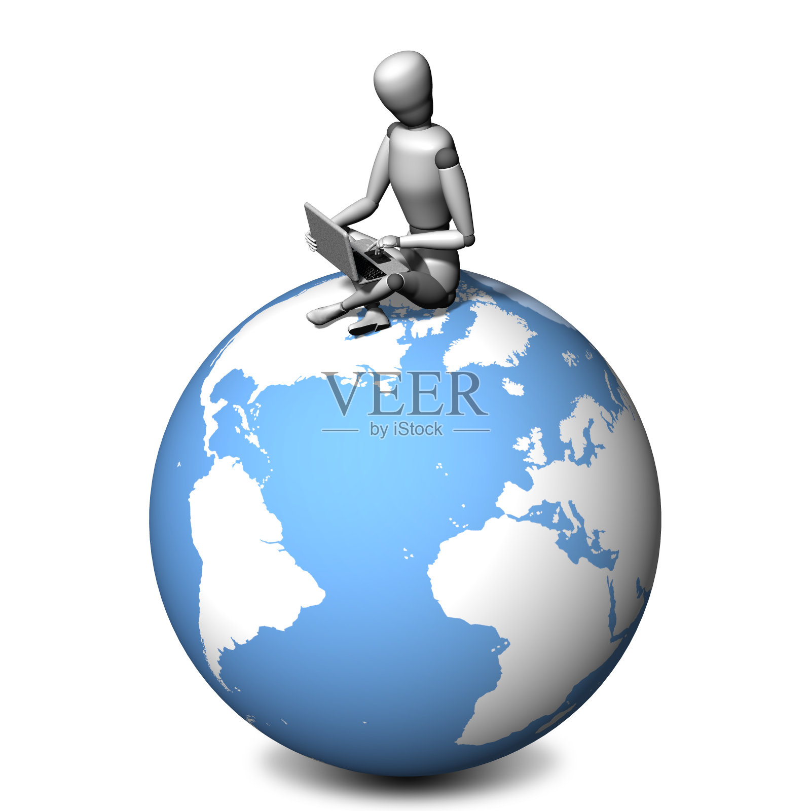 全球互联网连接- 3D插图照片摄影图片