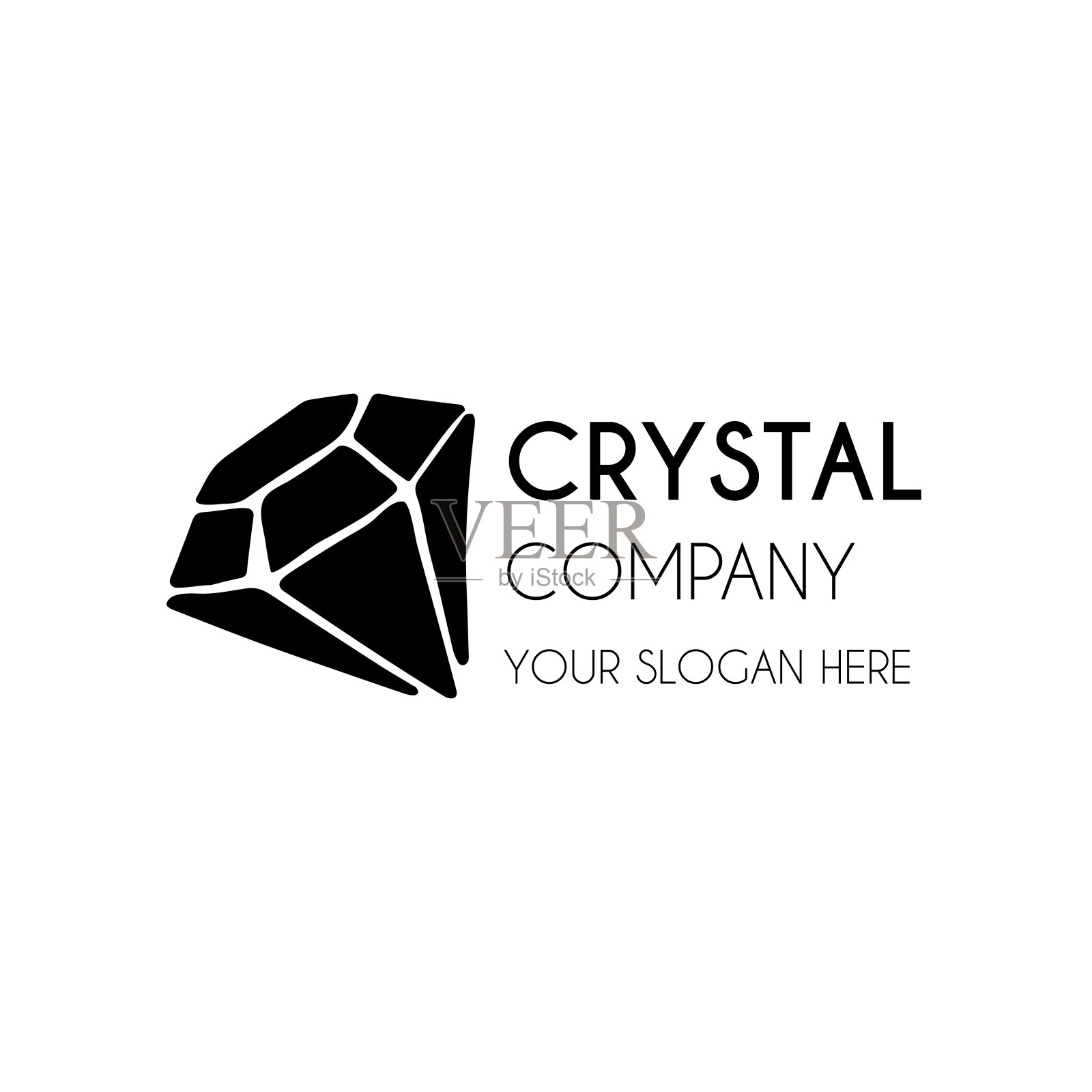 新晶体插画图片素材