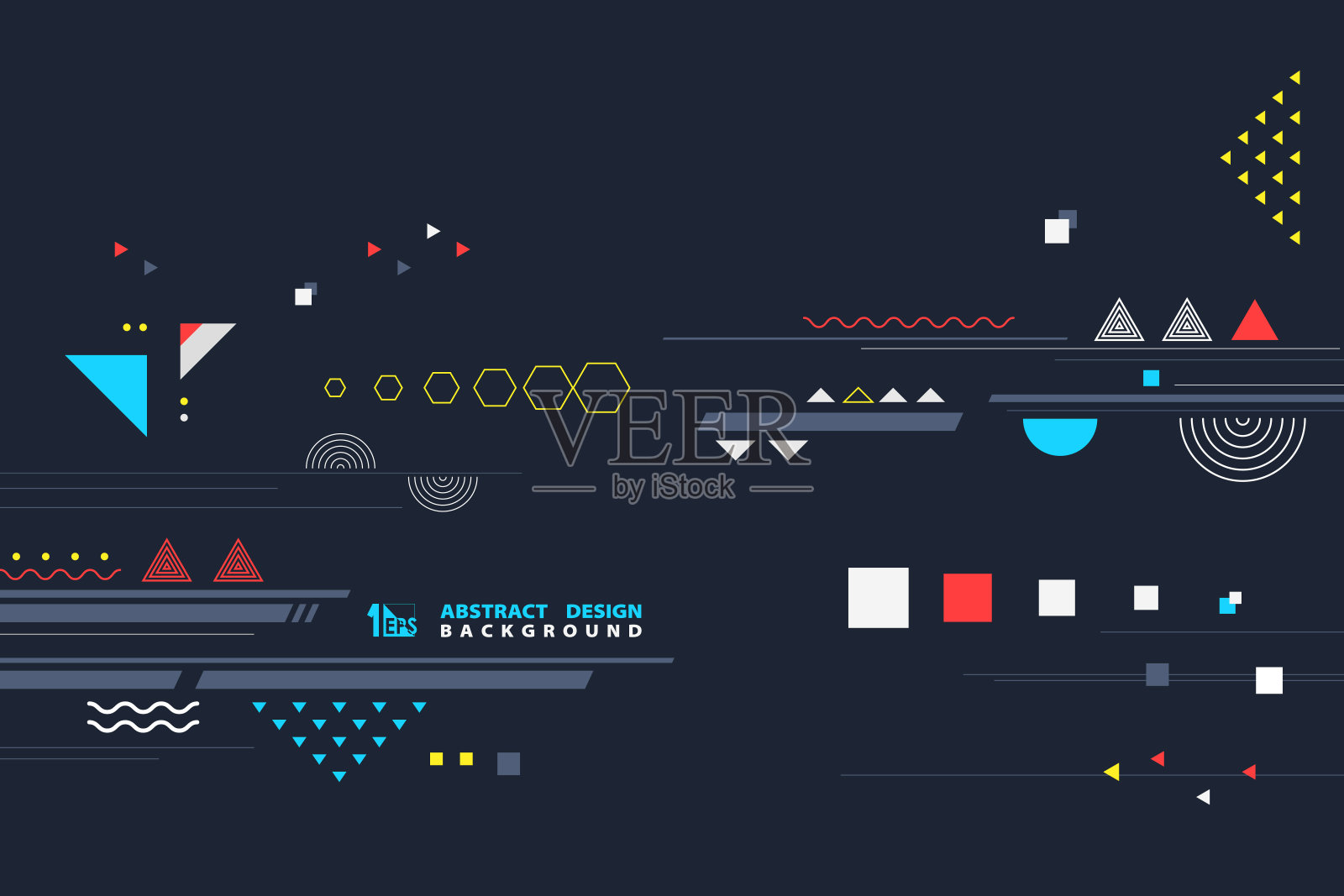 抽象的几何图案装饰新潮的风格背景。插图矢量eps10插画图片素材