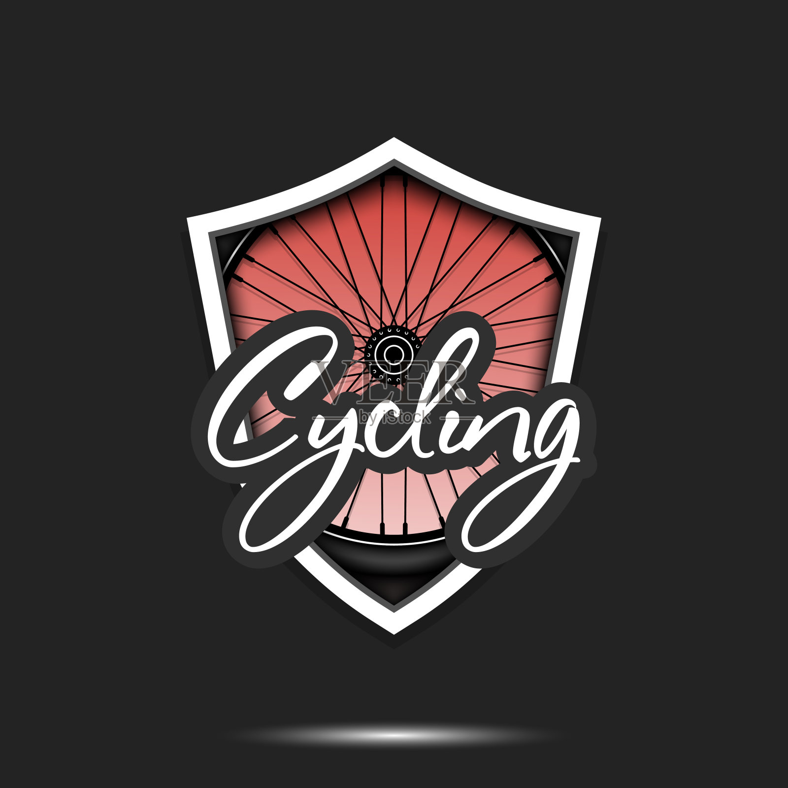 自行车标志设计模板插画图片素材