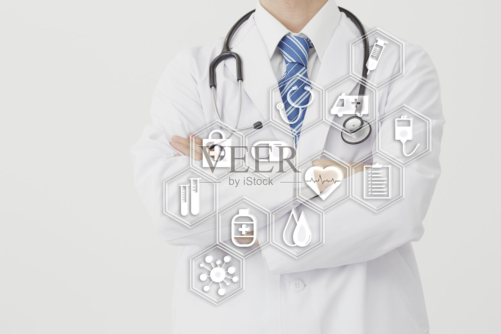 医生，没有脸照片摄影图片