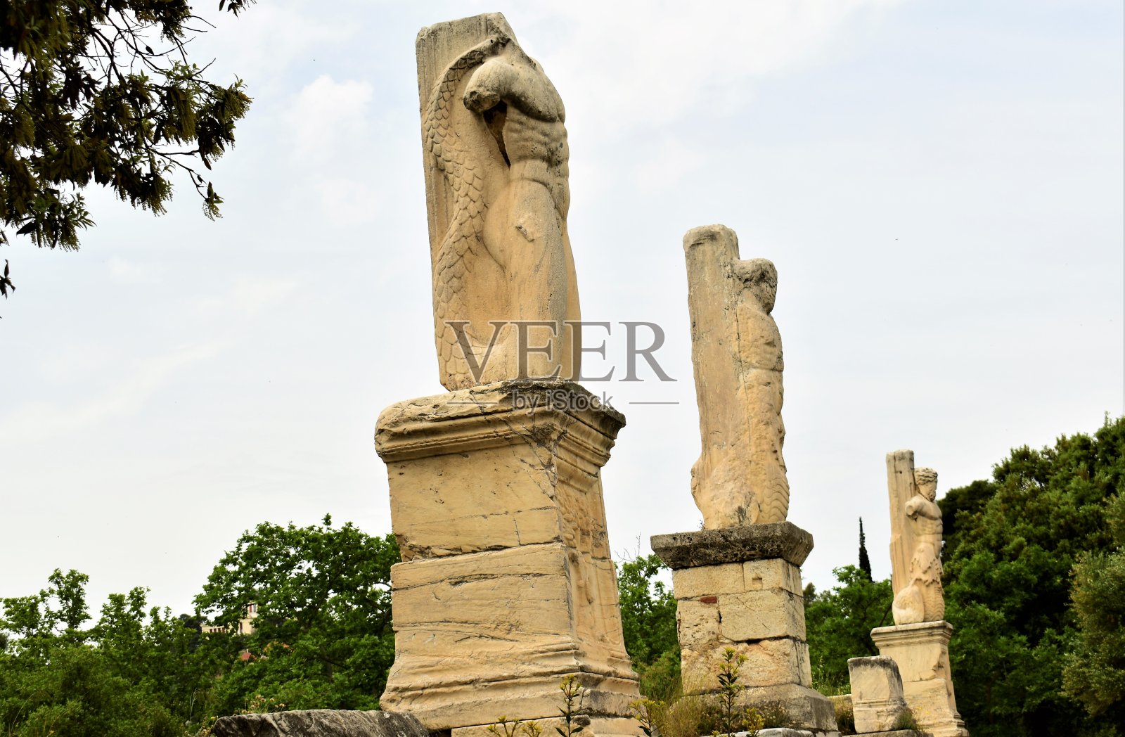 古老的大理石雕像照片摄影图片