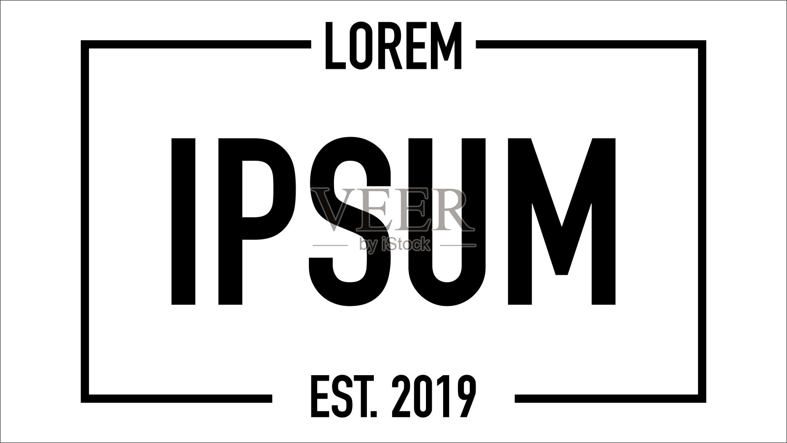 Lorem ipsum建立日期白色背景向量插画图片素材