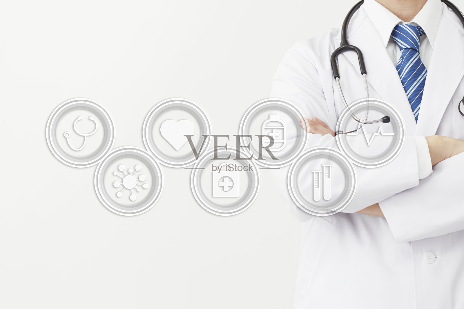 医生，没有脸照片摄影图片