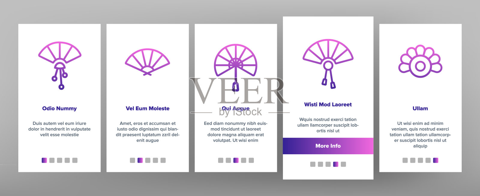 手持式优雅风扇矢量上船插画图片素材