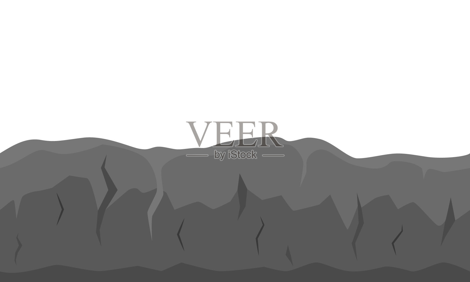 磨石的颜色横截面。向量插画图片素材