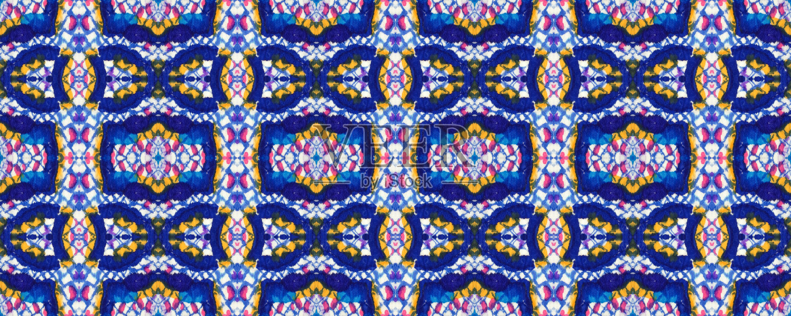 民族无缝模式。插画图片素材