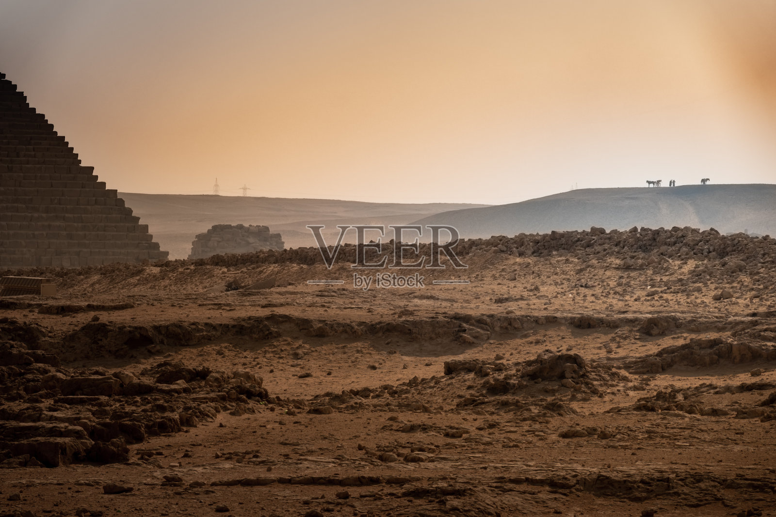 埃及吉萨金字塔群照片摄影图片