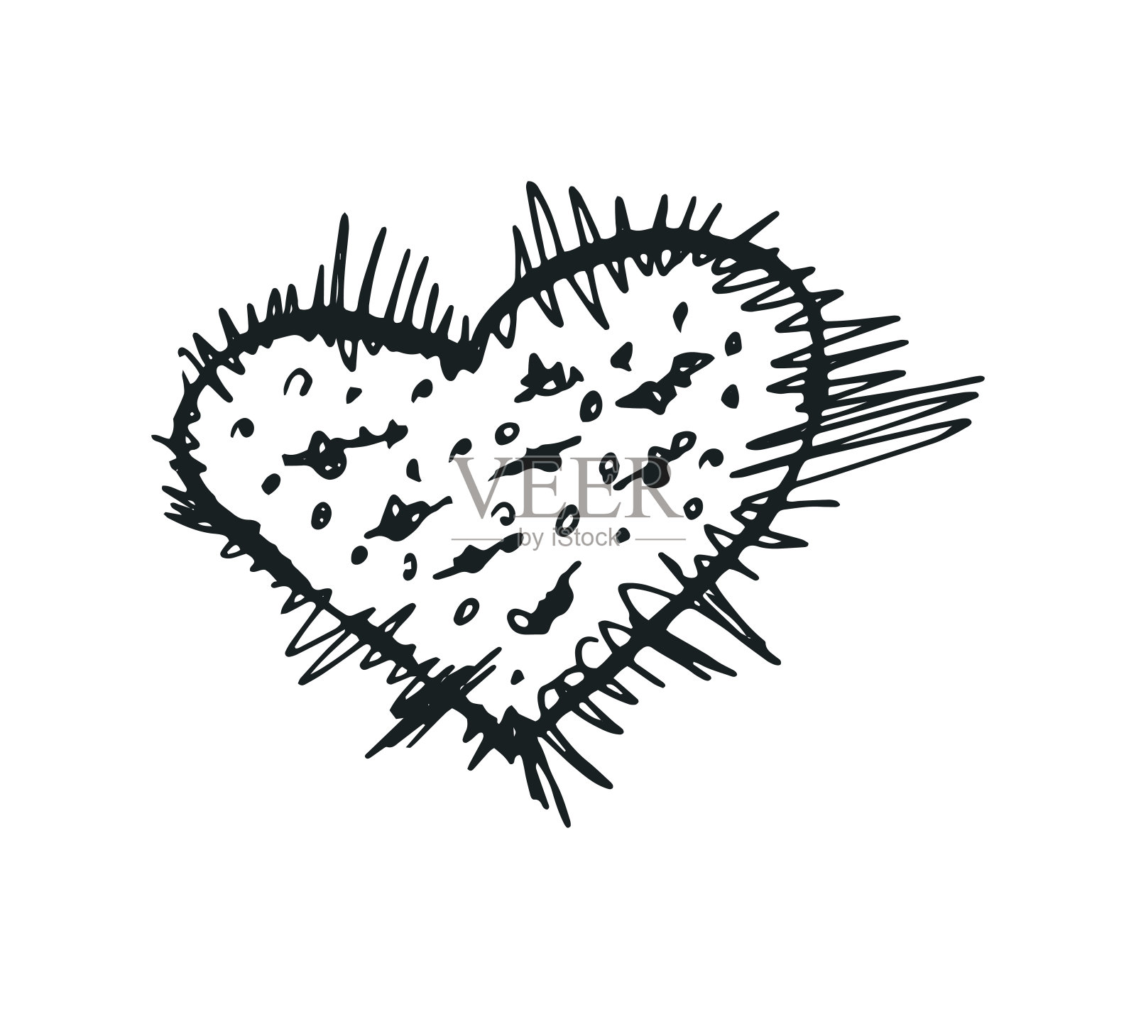 情人节的心插画图片素材