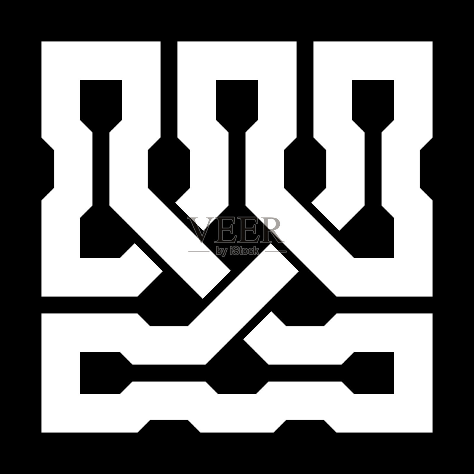 凯尔特结。抽象的装饰。矢量插图。插画图片素材