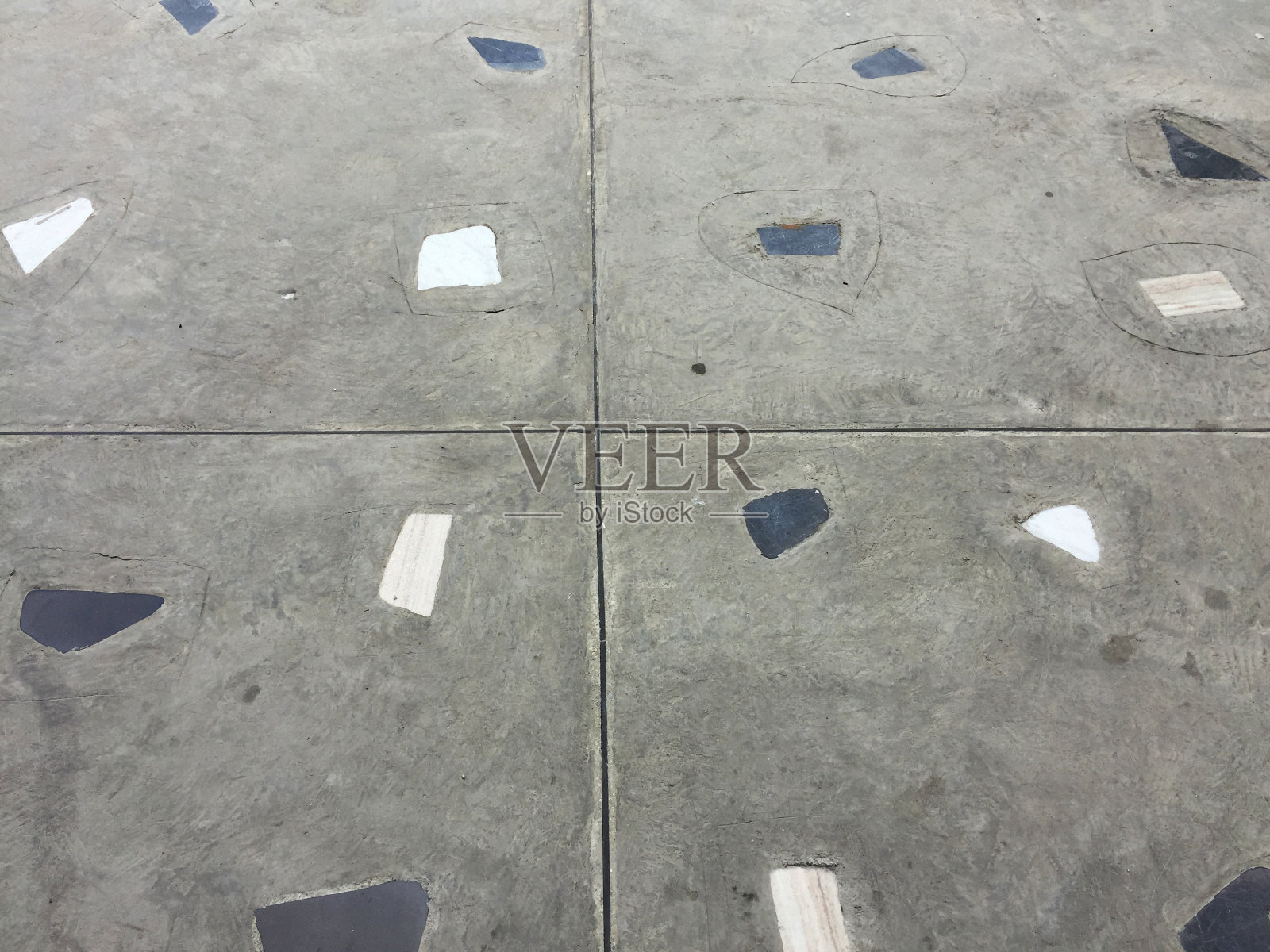 混凝土和岩石地板灰色老水泥背景，设计艺术作品。照片摄影图片