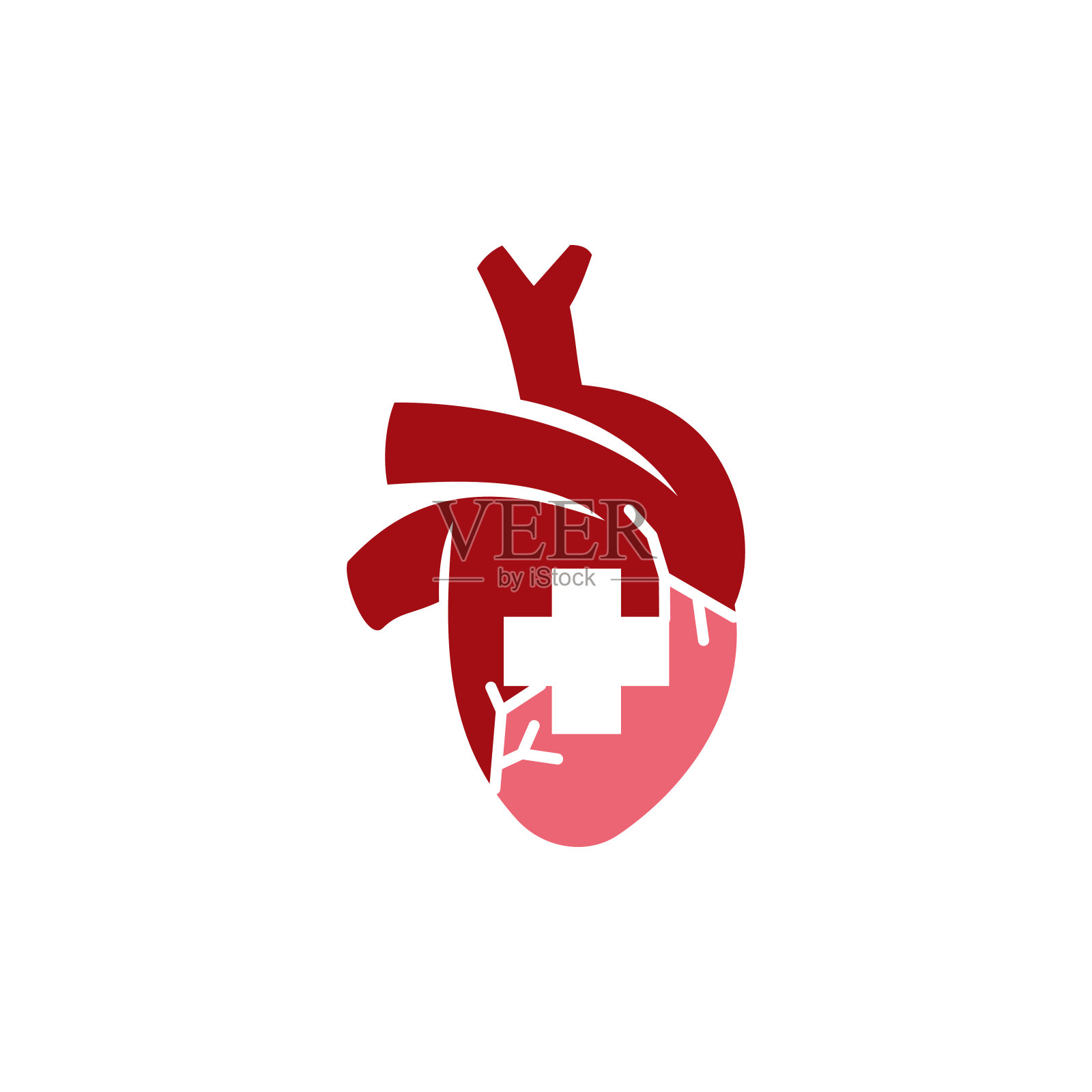 心脏病发作风险矢量图标设计插图插画图片素材