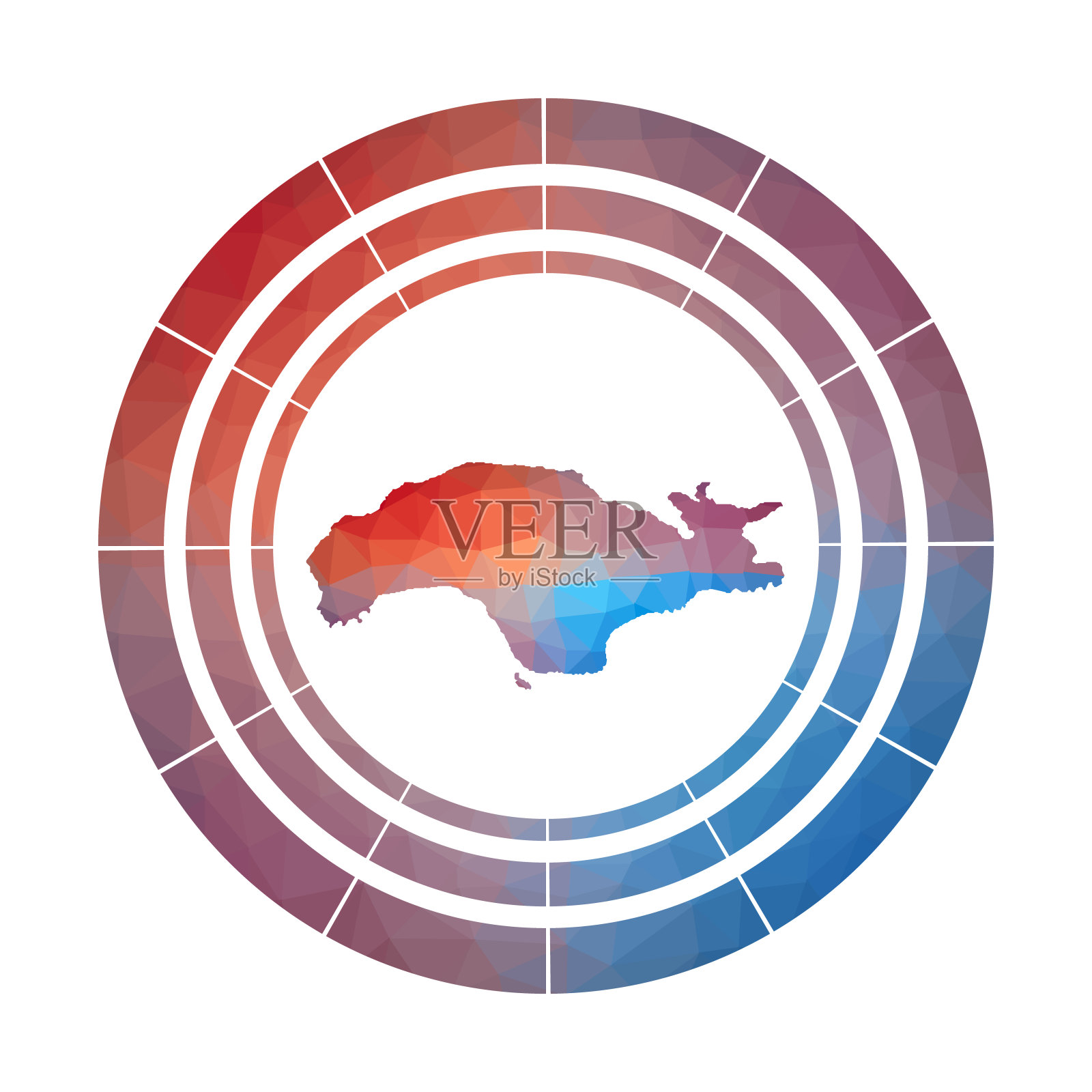 萨摩斯的徽章。插画图片素材