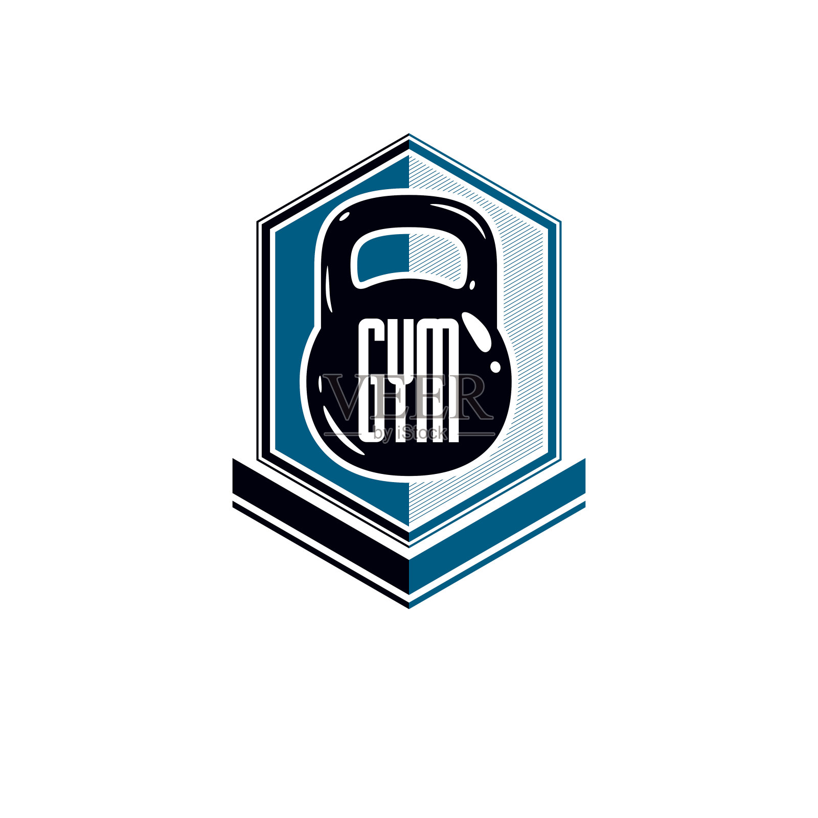 白色背景下的空公文包图标素材