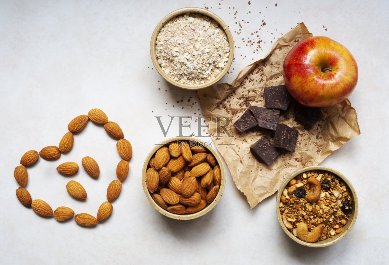 早餐的健康食材照片摄影图片