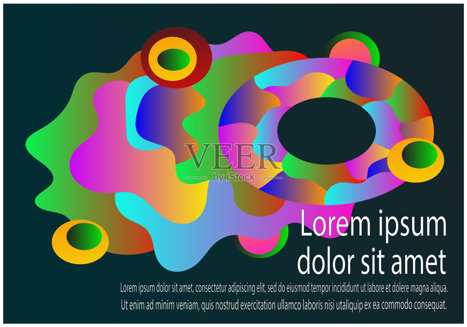 矢量的创意现代彩色抽象背景模板设计模板素材