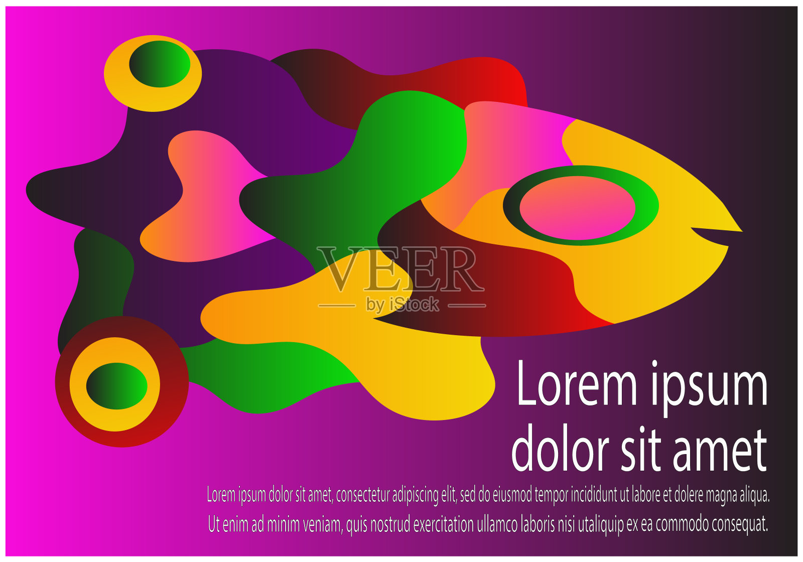 矢量的创意现代彩色抽象背景模板设计模板素材