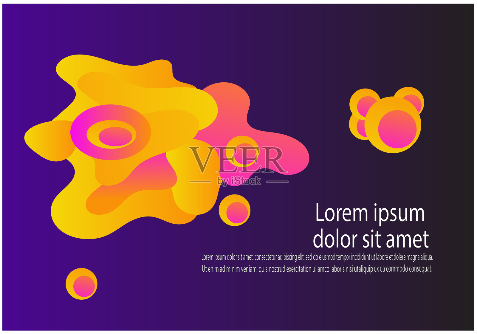 矢量的创意现代彩色抽象背景模板设计模板素材