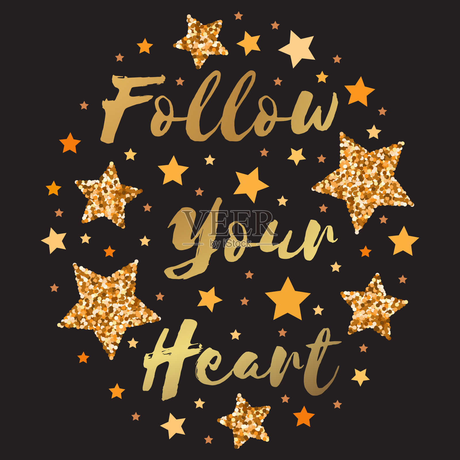 手绘动机，灵感短语。孤立。插画图片素材