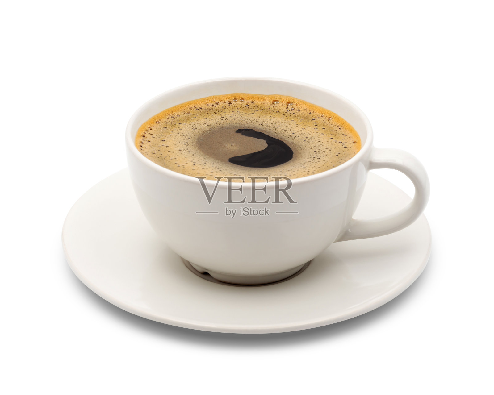 白杯黑咖啡孤立照片摄影图片