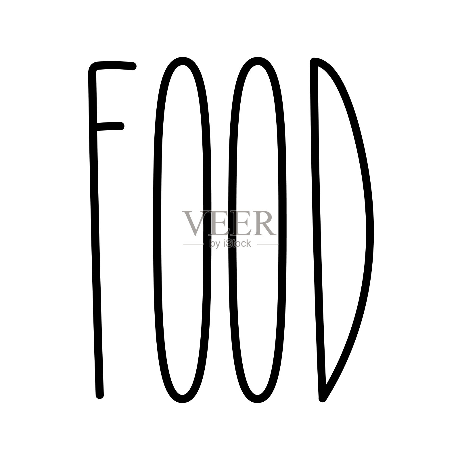 咖啡店文字文字设置为装饰设计模板设计元素图片