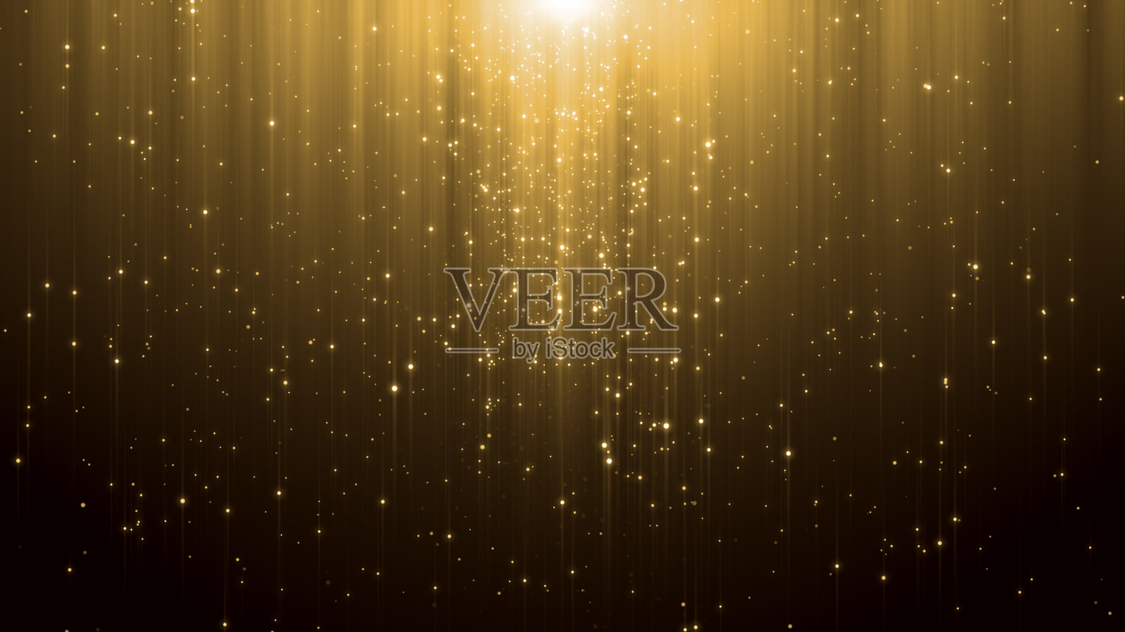 抽象粒子奖与闪光效果在黑暗的背景插画图片素材
